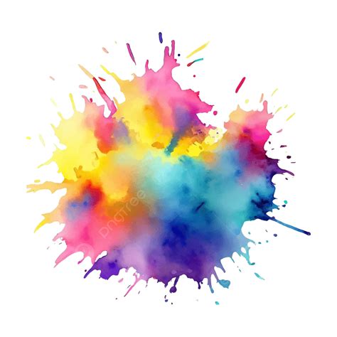 Ink Splash Background And Colorful Paint Splatter Vector, Ink Splash, Paint Splatter, Background ...