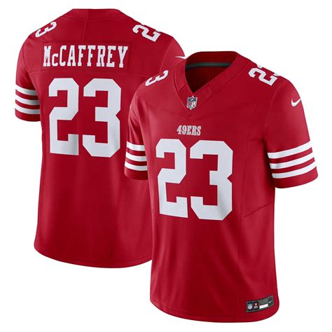 Christian Mccaffrey San Francisco 49Ers Vapor Jersey – Scarlet – All Stitched – Klein Studio