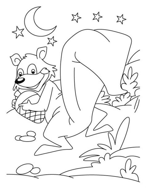 Scaredy Squirrel Coloring Pages - Coloring Nation