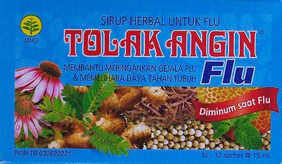 12 Sachets Tolak Angin Anti Fever or Flu Herbal Natural Medication Imm – HappyGreenStore