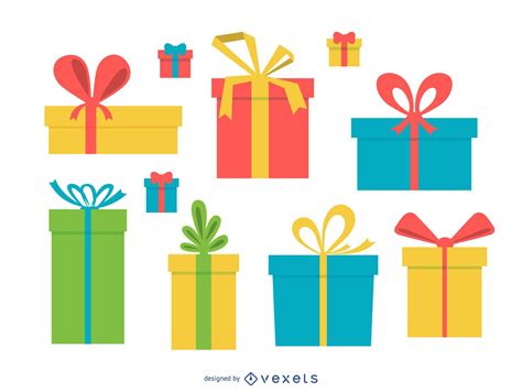 Colorful Isolated Gift Box Illustration Vector Download