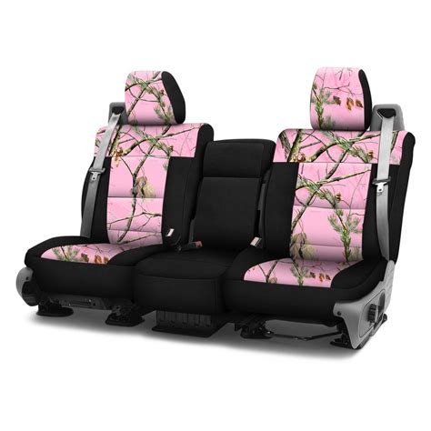 Coverking® CSC2RT07DG9509 - Realtree™ 2nd Row Camo AP Pink Custom Seat ...