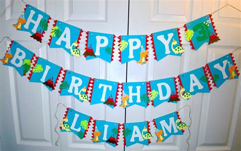 Dinosaur Birthday Banner, Dinosaur Banner, Dino Birthday Banner, Dinosaur Birthday, First ...