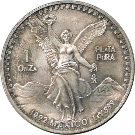 World Coin Database - Mexico 1 onza (AD1991 - 1992)