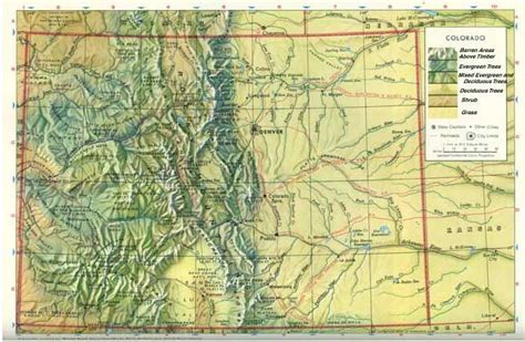 Printable Topographic Map Of Colorado - United States Map