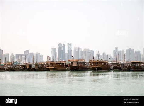 Corniche and Skyline, Doha, Qatar Stock Photo - Alamy