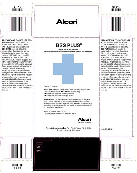 BSS Plus Sterile Irrigating Solution: PI - Drugs.com