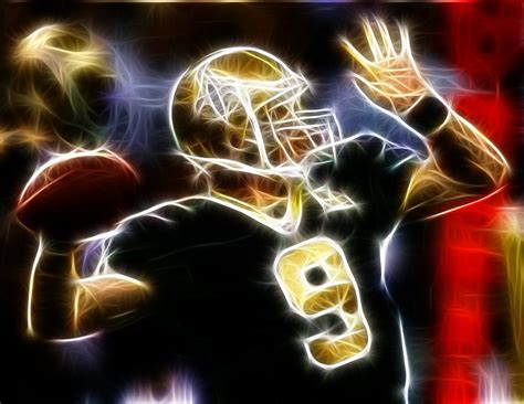 Drew Brees New Orleans Saints by Paul Van Scott