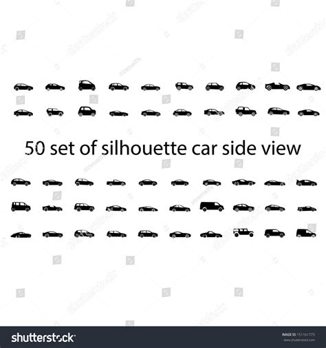 Black Silhouette Car Side View Isolated Stock Vector (Royalty Free) 151161773 | Shutterstock