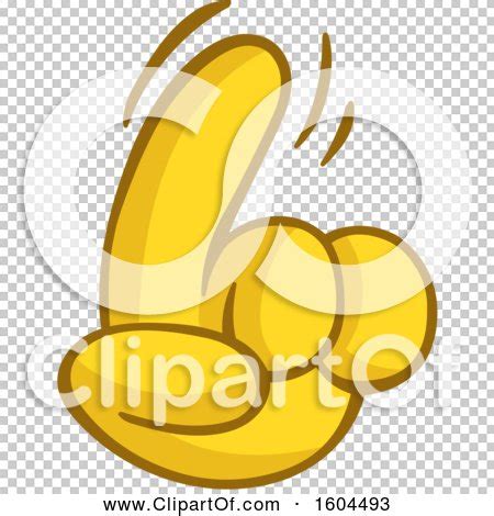 Clipart of a Cartoon Yellow Hand Wagging a Finger - Royalty Free Vector Illustration by yayayoyo ...