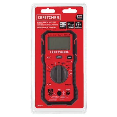 CRAFTSMAN Digital Display Multimeter 10 Amp 600-Volt CMMT14171 at Lowes.com