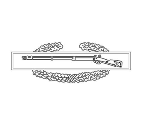 US Army Combat Infantryman Badge Vector Files Dxf Eps Svg Ai - Etsy