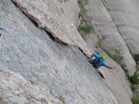 Rock climbing day in Montserrat, near Barcelona. 1-day trip. AEGM guide