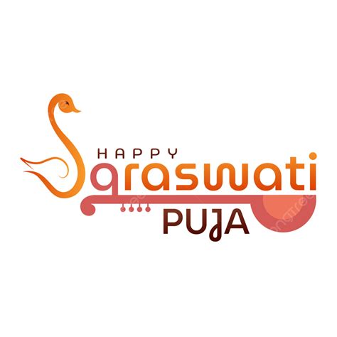 Happy Saraswati Puja Typography Basant Panchami Greetings, Saraswati Puja, Basant Panchami ...