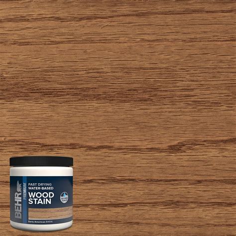 BEHR 8 oz. TIS-516 Early American Transparent Water-Based Fast Drying Interior Wood Stain ...