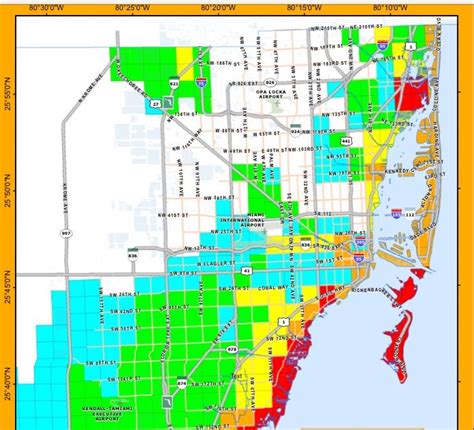 Miami Zip Code Map 2017 – USTrave.com