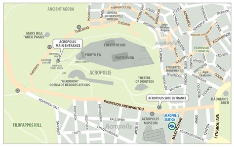 Acropolis Area Map