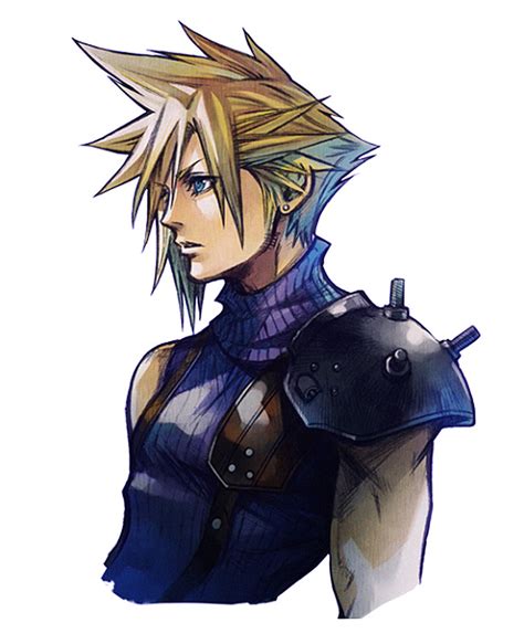 Cloud Strife Art - Final Fantasy VII G-Bike Art Gallery