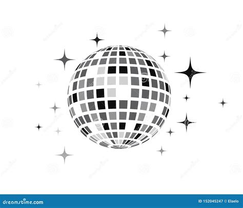 Disco Ball Vector Icon Illustration Stock Vector - Illustration of design, abstract: 152045247