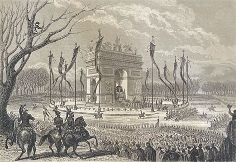 Retour des cendres de Napoléon 1er à Paris Arc de Triomphe France