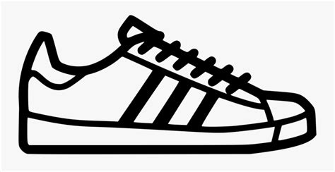 Adidas Superstar Svg Png Icon Free Download - Transparent Background Shoes Clipart , Free ...