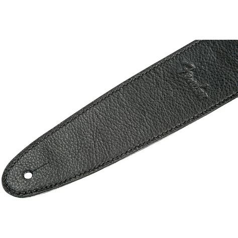 Fender Artisan Leather Guitar Strap Black 2.5 in. | Musician's Friend