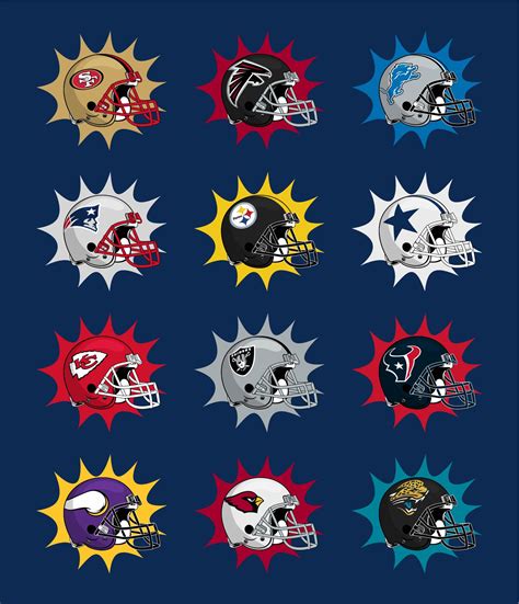 NFL Emblems - 10 Free PDF Printables | Printablee