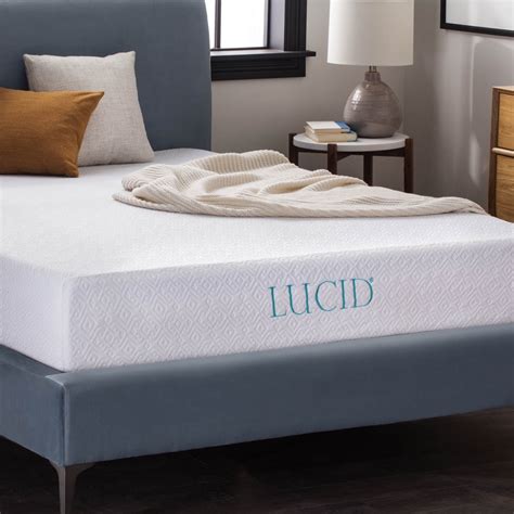 Lucid 10" Gel Memory Foam Mattress, Firm, Twin-XL - Walmart.com ...