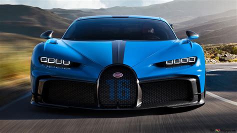 Bugatti Chiron Blue Wallpaper Bugatti Chiron Blue Front Wallpaper Side Description