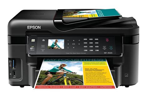 Epson WorkForce WF-3520 Wireless All-in-One Color Inkjet Printer, Copier, Scanner, 2-Sided ...