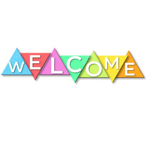 Abstract Rainbow Colored Welcome Vector Banner, Abstract, Welcome ...