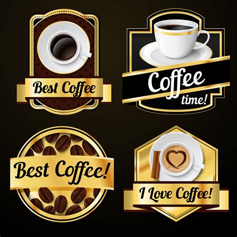 Coffee labels set 436571 Vector Art at Vecteezy