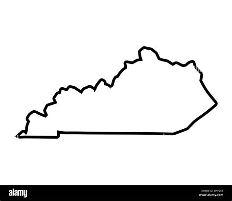 Kentucky Map Clipart Illustrations