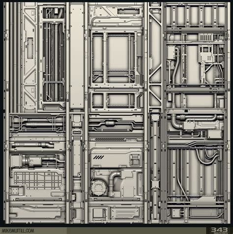 Halo 5 Tech Panel Texture Sheet