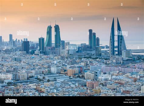 Bahrain, Manama, View of city skyline Stock Photo - Alamy