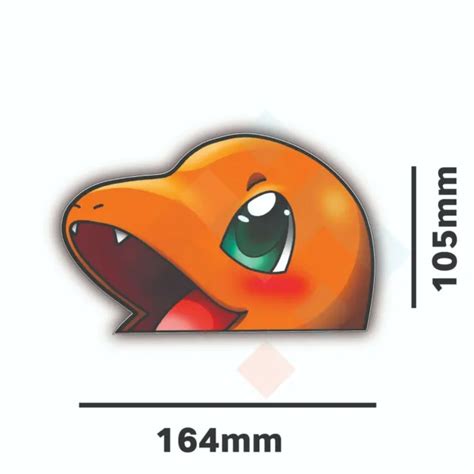 PEEPING CHARMANDER VINYL Car Sticker Decal Funny Meme Cute Weekend EUR ...