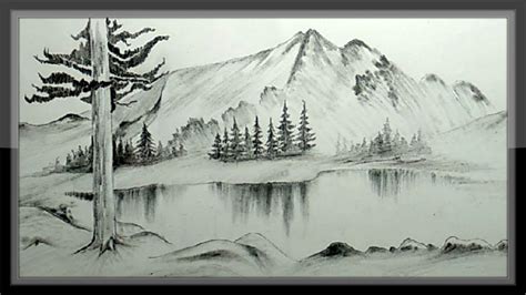 Landscape Pencil Art Drawing