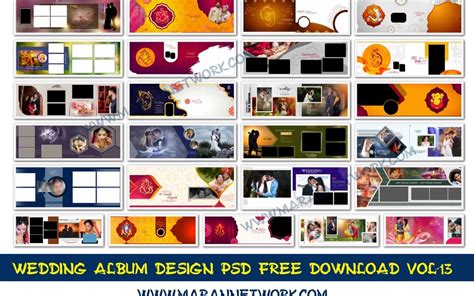 36 x 12 Wedding Album Templates Design Psd Free Download Vol-13 – Maran Network