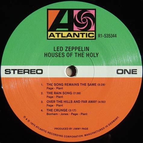 Led Zeppelin: Houses Of The Holy Remastered Original Vinyl 2019 - купить пластинку в интернет ...