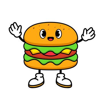 Cartoon Burger Pocket