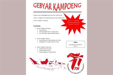 4 Brosur Pamflet Lomba 17 Agustus 2023 yang Keren dan Menarik – Blog Mamikos