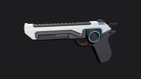 Sci-fi Handgun - Download Free 3D model by victordeno (@victor_deno) [b05d715] - Sketchfab