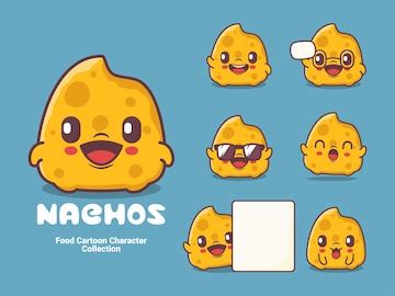 Premium Vector | Nachos cartoon character food vector illustration