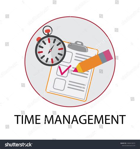 Exam Time Management Logo Icon Design Stock Vector (Royalty Free ...