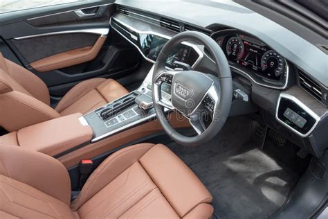 Audi A6 55 TFSI 2018 Interior Editorial Photography - Image of machine, coupe: 134905852