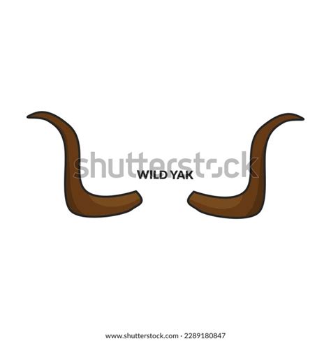 Horn Wild Yak Vector Iconcolor Vector Stock Vector (Royalty Free) 2289180847 | Shutterstock