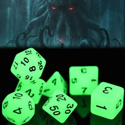 FREE Today: Luminous Night - Glow in The Dark Dice Set – Dice Legend™️