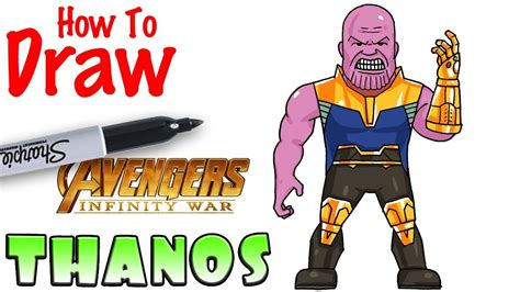 Wefalling: Thanos Cartoon Drawing Easy