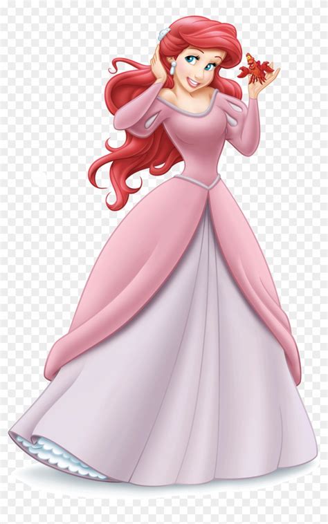 Ariel Disney Princess - Little Mermaid With Dress, HD Png Download - 1225x1904(#1134768) - PngFind