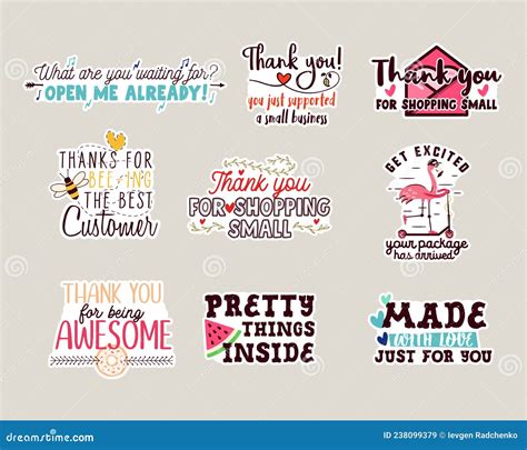 Small Business Stickers Set. Vector Business Badges Collection. Small ...